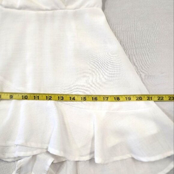 Forever 21 Women's Crisp White Straps High-Low Romper, sz SM - Picture 6 of 8